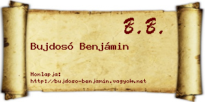Bujdosó Benjámin névjegykártya